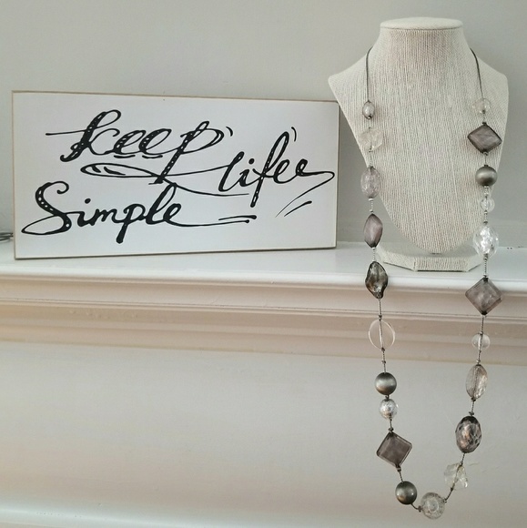 Jewelry - 🌷19"-20" Long Neutral Stone Fashion Necklace🌷